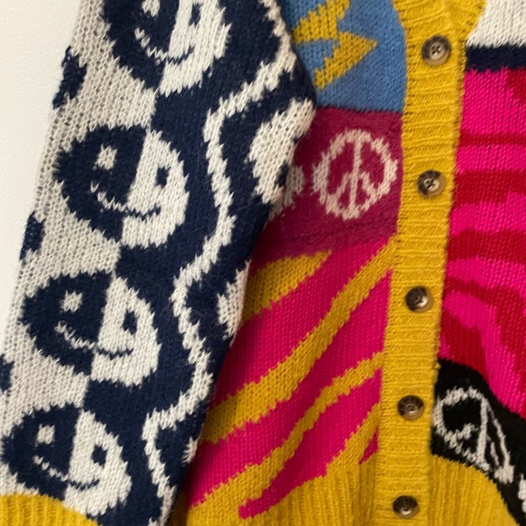 NWT MOTHER The Long Drop Cardigan (Happy and Sad) Size XL - Picture 8 of 12